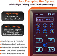 Red Light Therapy Panel, Dual Chip LED 660Nm 850Nm near Infrared Light for Body & Face, High Power Red Light Therapy Device for Muscle Recovery, Joint Pain Relief, Skin Rejuvenation at Home
