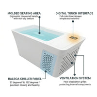 Cold Plunge Hot Tub Built for Recovery, 37°F to 102°F Range, Balboa Chiller System, 61 Gallon Capacity — How It Works